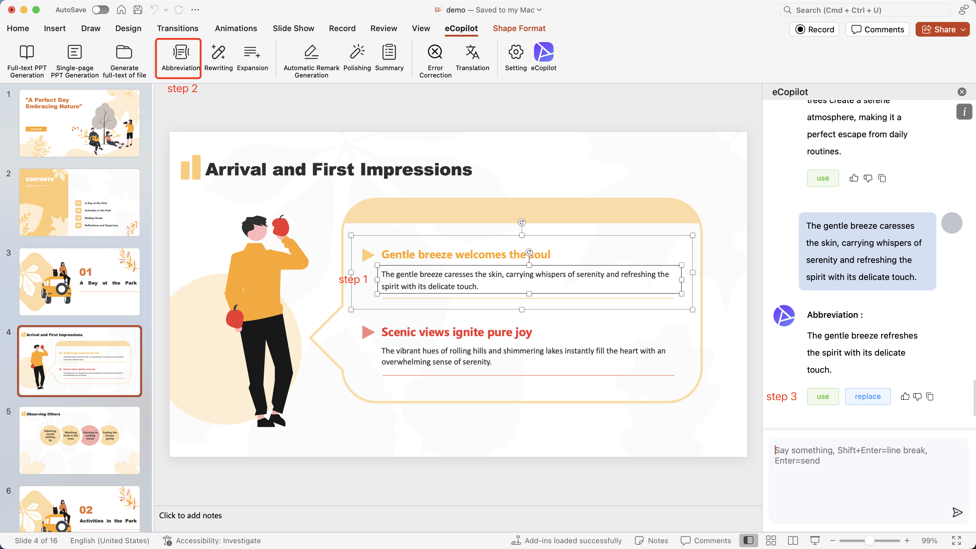 Text Abbreviation Interface